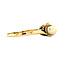 vintage Gouden ring met parel 18 krt
