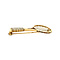 vintage Gouden tennisracket broche met diamant 14 krt