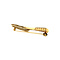vintage Gouden tennisracket broche met diamant 14 krt