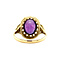 vintage Gold ring with amethyst 14 kt