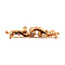 vintage Rose-gold brooch with diamond 14 kt