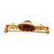 vintage Gold brooch with garnet 14 kt