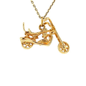 Gold engine pendant 14 krt