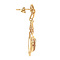 vintage Gouden oorhangers met camee 14 krt