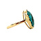 vintage Gold ring with turquoise 14 kt