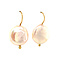 vintage Gouden oorhangers met parel 14 krt