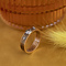 vintage Roségouden ring met roosdiamant 18 krt/835