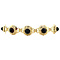 vintage Vintage gold booties bracelet with garnet 14 kt