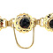 vintage Vintage gold booties bracelet with garnet 14 kt