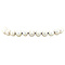 vintage Bracelet with pearls 21 cm 14 krt