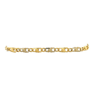 Gold fantasy bracelet 14 krt