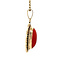 vintage Gold pendant with blood coral 14 kt