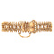 vintage Vintage rose-gold bracelet with pearls 14 kt