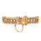 vintage Vintage rose-gold bracelet with pearls 14 kt
