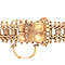 vintage Vintage rose-gold bracelet with pearls 14 kt