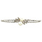 vintage Vintage witgouden armband met diamant en parel 14 krt