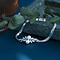 vintage Vintage witgouden armband met diamant en parel 14 krt