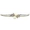 vintage Vintage witgouden armband met diamant en parel 14 krt