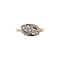 vintage Gouden slagring met diamant 18 krt