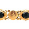 vintage Golden vintage booties bracelet with garnet 14 kt