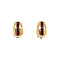 vintage Gold ear clips with ruby 14 kt