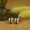 vintage Gold ear clips with ruby 14 kt