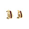 vintage Gold ear clips with ruby 14 kt