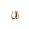 vintage Gold ear clips with ruby 14 kt