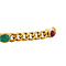 vintage Vintage gold bracelet with sapphire, emerald, and ruby 18 carat
