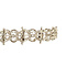 vintage Witgouden vintage armband met diamant 18 cm 18 krt