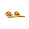 vintage Gouden filigraan manchetknopen 18 krt