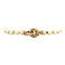 vintage Pearl bracelet with gold clasp 18.5 cm 14 krt