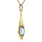vintage Gouden hanger met spinel 14 krt