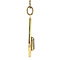 vintage Gouden hanger met spinel 14 krt
