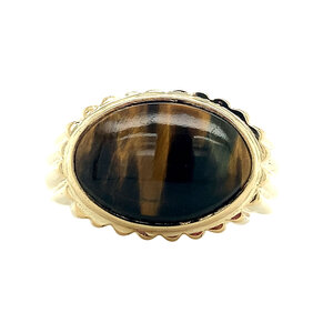 Tiger's eye ring 9 carat