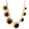 vintage Gold pendant with garnet 14 kt
