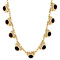 vintage Gold necklace with garnet 14 kt