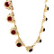 vintage Gold necklace with garnet 14 kt