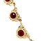 vintage Gold necklace with garnet 14 kt