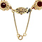 vintage Gold necklace with garnet 14 kt