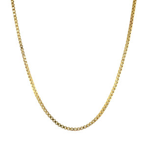 Gouden lengtecollier venetiaan 50 cm 14 krt