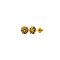 vintage Gouden fantasie oorstekers 18 krt
