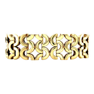 Gouden fantasie armband 14 krt