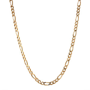 Gold figaro necklace 14 krt