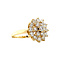 vintage Gouden vintage ring met diamant 18 krt