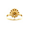 vintage Gouden vintage ring met diamant 18 krt