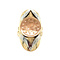 vintage Tricolour gouden vintage munt ring 14 krt