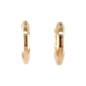 Gouden fantasie oorringen 14 krt