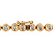 vintage Gold vintage tennis bracelet with diamond 14 krt