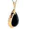 vintage Gold vintage pendant with garnet 14 kt